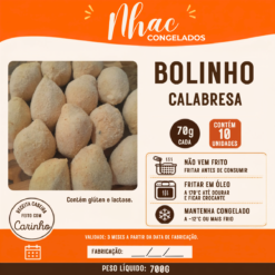 Bolinho de Calabresa 70g - Pacote c/ 10 Unidades