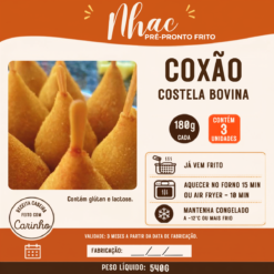 Coxão de Costela Bovina 180g - Pacote c/ 3 Unidades