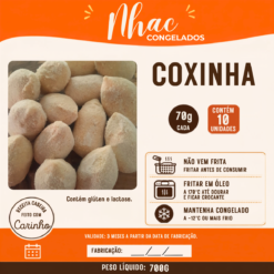 Coxinha 70g - Pacote c/ 10 Unidades