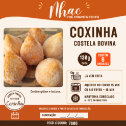 Coxinha de Costela Bovina 130g - Pacote c/ 6 Unidades