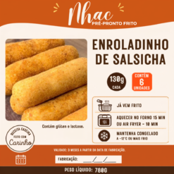 Enroladinho de Salsicha 130g - Pacote c/ 6 Unidades