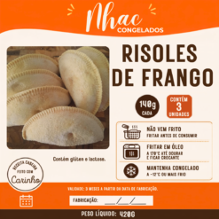 Risoles de Frango 140g - Pacote c/ 3 Unidades