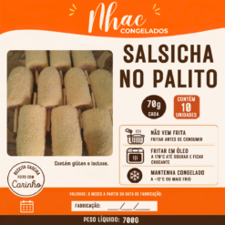Salsicha no Palito 70g - Pacote c/ 10 Unidades