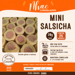 Mini Salsicha 20g - Pacote c/ 25 Unidades