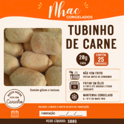 Tubinho de Carne 20g - Pacote c/ 25 Unidades