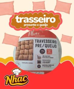 Travesseiro de Presunto e Queijo 20g - Pacote c/ 25 Unidades